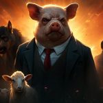 Rebelión en la granja es una novela corta del escritor británico George Orwell. Publicada en 1945. Es una fábula que refleja la deformación asesina de la Revolución Rusa de 1917.