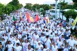 Radio Avivamiento 97.9 FM apoyó con la señal radial a sus diversas islas en la Marcha de Gloria de Cancún.