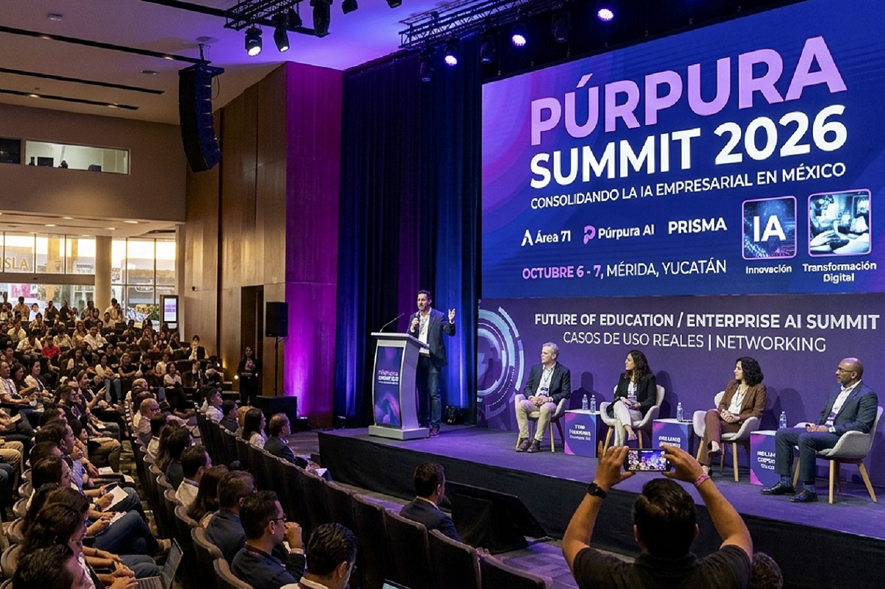 El evento que será coordinado por Área 71, Púrpura AI y PRISMA, se llevará a cabo el 6 y 7 de octubre de 2026 en la sede del Auditorio Coca-Cola de La Isla, en Mérida, Yucatán.