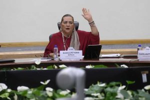 El Consejo del INE está presidido por Guadalupe Taddei, figura cercana al Obradorato. El Consejo General está conformado por 11 consejeros, 8 de ellos afines al partido en el poder, Morena.