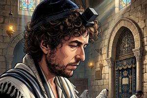 Nacido en 1941, Bob Dylan creció en una familia judía en Hibbing, Minnesota. Recibió una educación judía, observó su bar mitzvah y asistió a un campamento de verano judío.